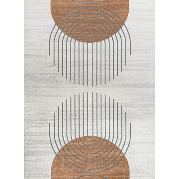 Kallax Geometric Modern Low-Pile Machine-Washable Area Rug